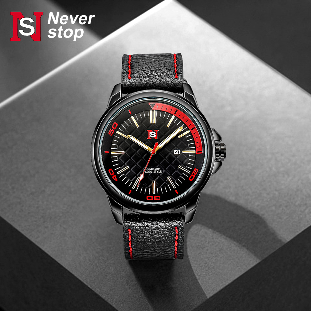 NS Simple Fashion men watch Re - Suede Strap Watch avaliação e preço