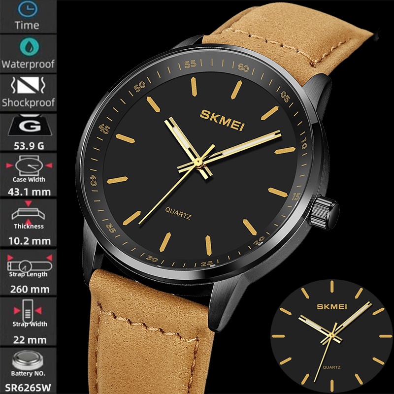 Skmei marca original relógios  - Suede Strap Watch avaliação e preço